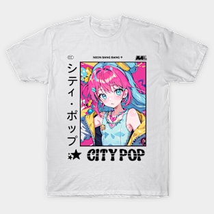 Retro Manga City Pop Vaporwave Aesthetic Anime #12 T-Shirt